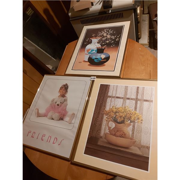 3 Pictures - Artist Unknown - 16"W x 20"H