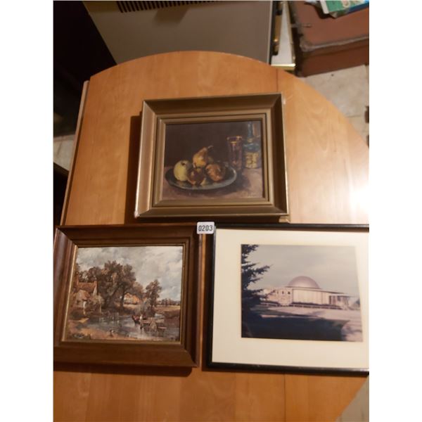 3 Assorted Paintings/Pictures Artists - Unknown Sizes - Unknown