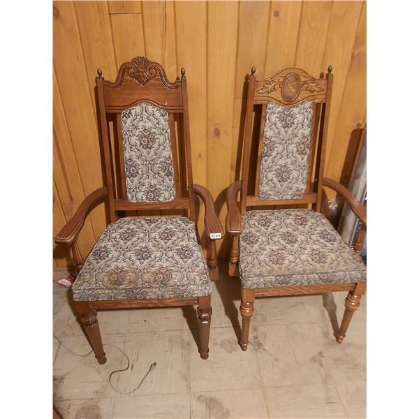 2 Upholstered Arm Chairs