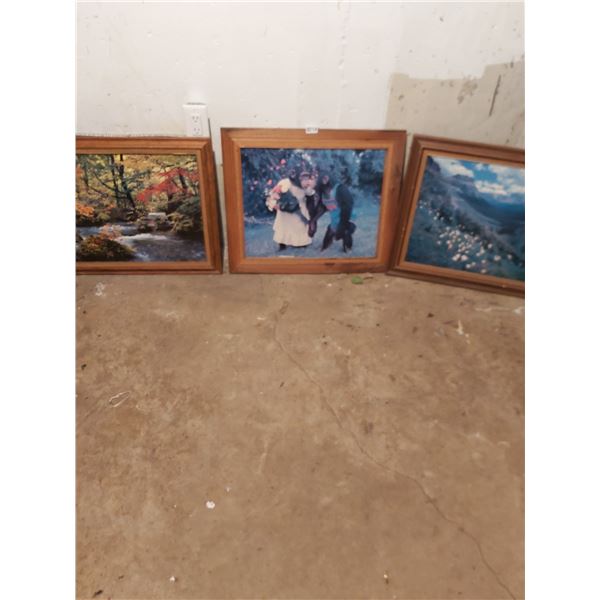 3 Pictures - Artist Unknown - 24"W x 20"H