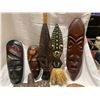 Image 2 : Lot of carvings and masks etc