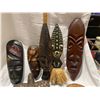 Image 2 : Lot of carvings and masks etc