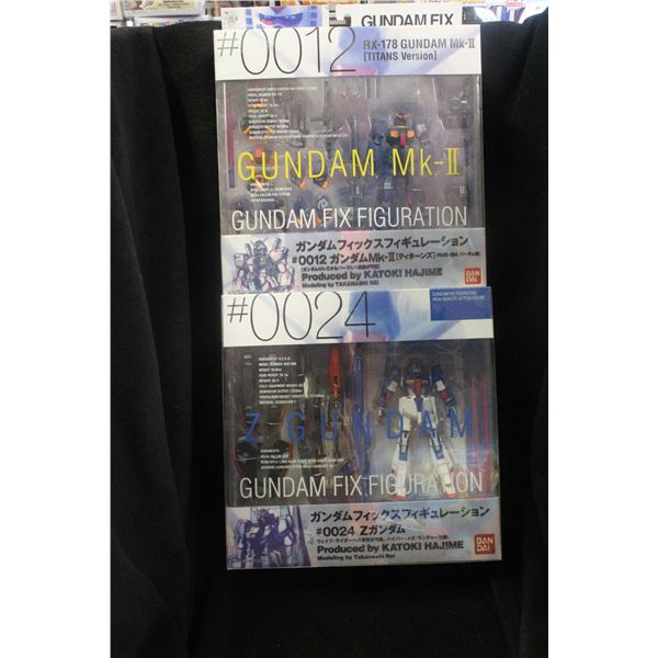 Gundam Fix Figuration #0024 Zeta Gundam & #0012 Gundam MKII Action Figures Bandai
