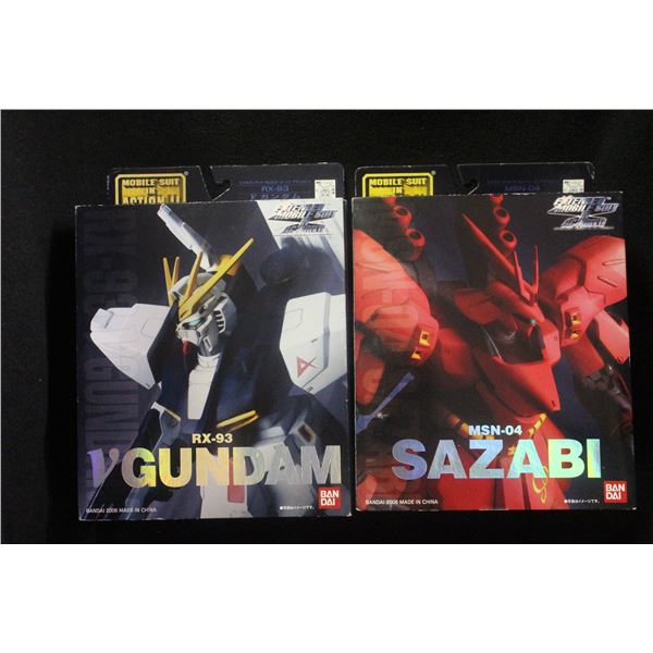 V Gundam RX-93 & Sazabi Action Figures Bandai