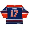 Image 1 : UDA JARI KURRI AUTO INSC OILERS BLUE JERSEY UPPER DECK COA