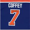 Image 2 : UDA PAUL COFFEY AUTO INSC OILERS BLUE JERSEY  UPPER DECK COA