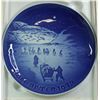 Image 1 : 1970'S MADE IN HOLLAND CHRISTMAS BLUE PLATE