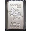 Image 1 : 2013 RECTANGULAR CANADA .999 SILVER 25 CENT 1/20OZ
