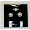 Image 1 : #46-FRESH WATER PEARL STUD EARRINGS