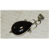 #129-NATURAL BLACK OBSIDIAN PENDANT