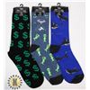 Image 1 : 3 NEW PAIRS OF MENS WILD PATTERN SOCKS