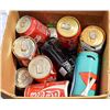 Image 1 : BOX OF ASSORTED VINTAGE COLLECTIBLE COKE-OPEN & UN