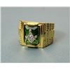 Image 1 : 2) GOLD TONE MEN'S MASONIC RING