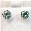 Image 1 : 10K WHITE GOLD MOISSANITE  EARRINGS