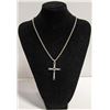 Image 2 : SILVER ALLOY CROSS AND CHAIN