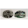 Image 1 : PAIR OF VINTAGE SISKIYOU BELT BUCKLES 1988, 1989