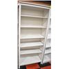 Image 1 : WHITE WOODEN SHELF W/ 6 SHELVES APPROX H-78" W-13"