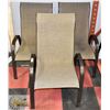 Image 1 : SET OF 3 METAL & FABRIC PATIO CHAIRS