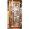 Image 1 : VINTAGE WOODEN + ETCHED GLASS DOOR APPROX W-35.5"