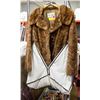 Image 1 : LADIES BROWN FUR CAR LENGTH COAT W/HAT-SIZE 10/12-