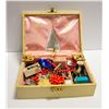 Image 2 : JEWELRY BOX W/ ASSORTED JEWELRY