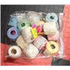 BAG W/ 15 PCS OF CROCHETTING YARN