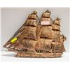 Image 1 : PAIR OF COPPER CRAFT SAILING SHIPS HANGING DECOR