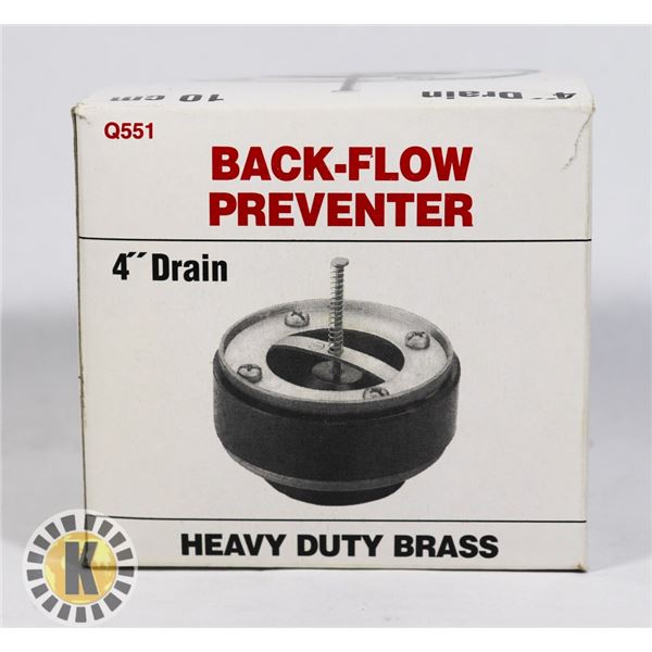 4" DRAIN (PREVENT SEWER BACK UP) -NEW