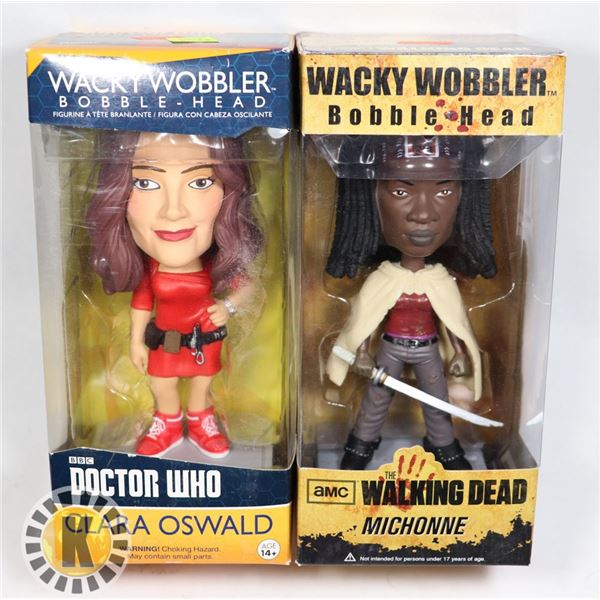 TWO ASSORTED BOBBLE HEADS