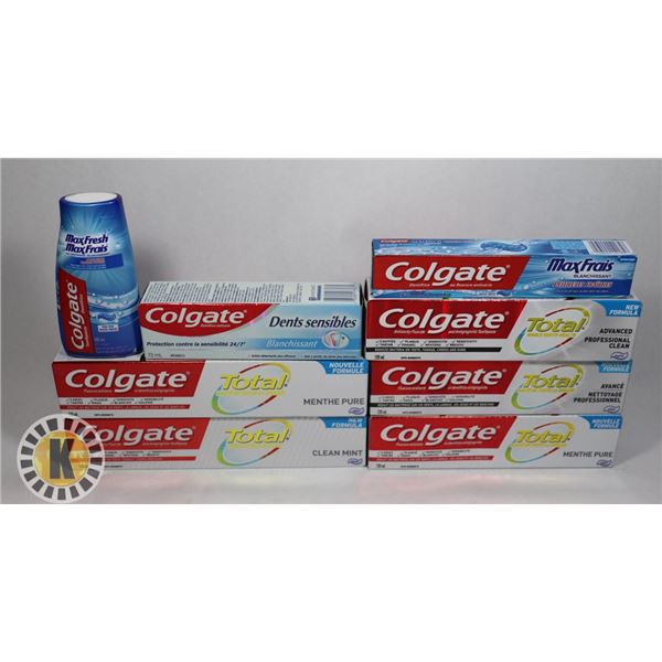 BAG OF ASSORTED DENTAL CARE ITEMS