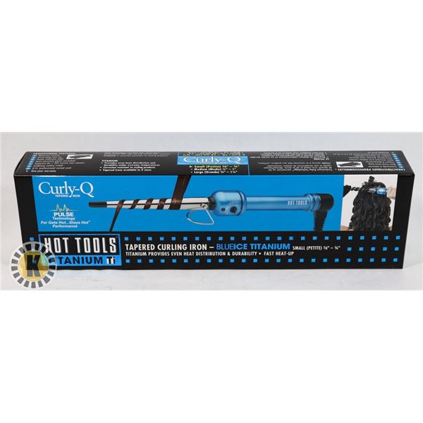 HOT TOOLS TITANIUM TAPERED CURLING IRON- SMALL