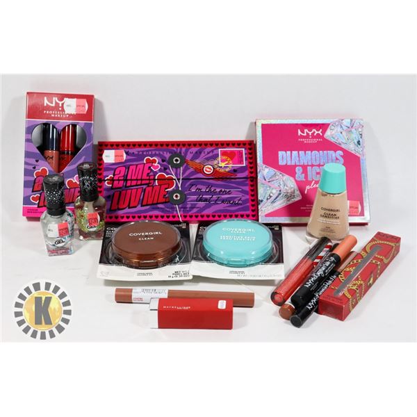 BAG OF ASSORTED COSMETICS AND BEAUTY ITEMS