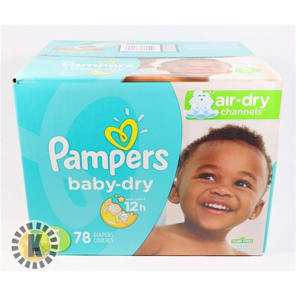 CASE OF PAMPERS SIZE 5