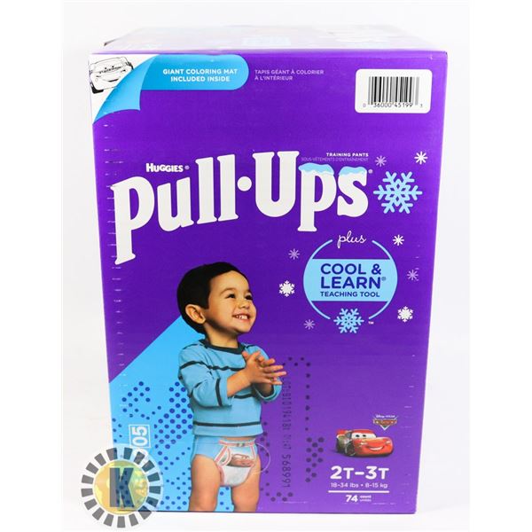 CASE OF HUGGIES PULL UPS SIZE 2T-3T