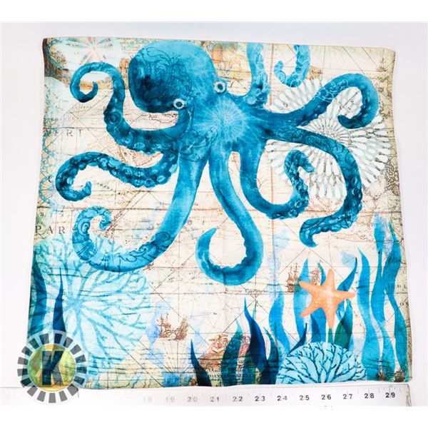 NEW GIANT SQUID THROW PILLOW CASE