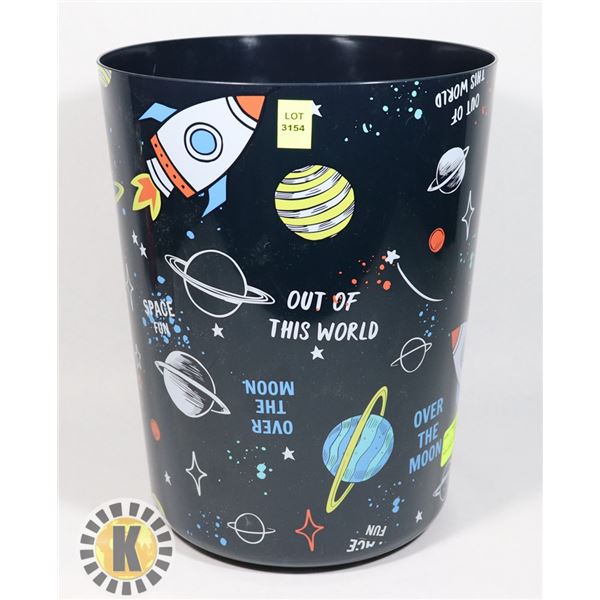 NEW SPACE THEME GARBAGE PAIL