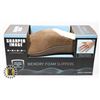 Image 1 : NEW MEMORY FOAM SLIPPERS SIZE LARGE