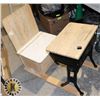 Image 1 : PARTLY RESTORED ANTIQUE KIDS SCHOOL DESK