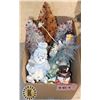 Image 1 : BOX OF XMAS ORNAMENTS/ FIGURES