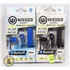Image 1 : TWO WICKED AUDIO OMEN BLUETOOTH HEADPHONES