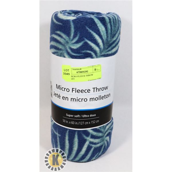 NEW MICRO FLEECE THROW BLANKET