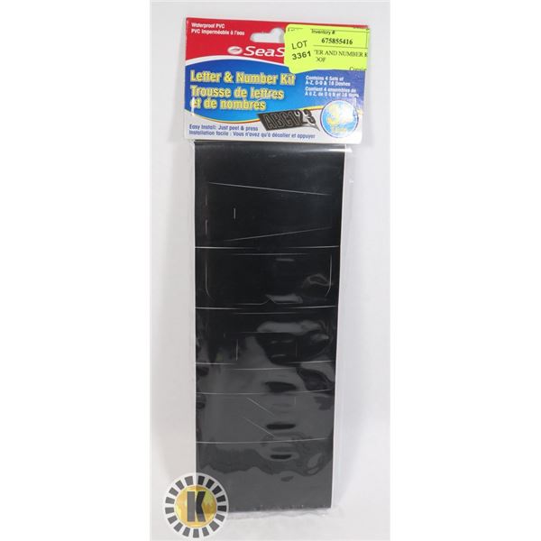 NEW LETTER AND NUMBER KIT WATERPROOF