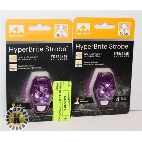 2 NEW HYPER-BRITE LED CLIP ON LIGHTS