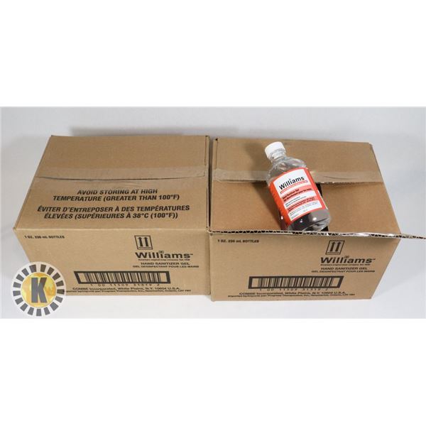 TWO CASES OF WILLIAMS HAND SANITIZER GEL