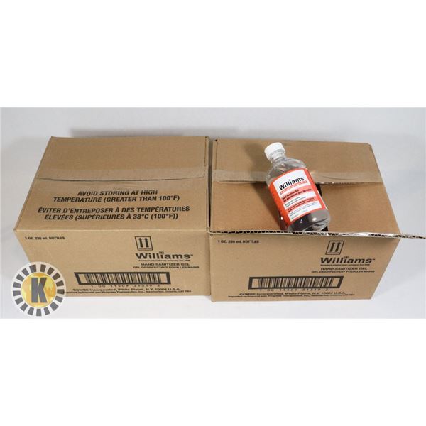 TWO CASES OF WILLIAMS HAND SANITIZER GEL