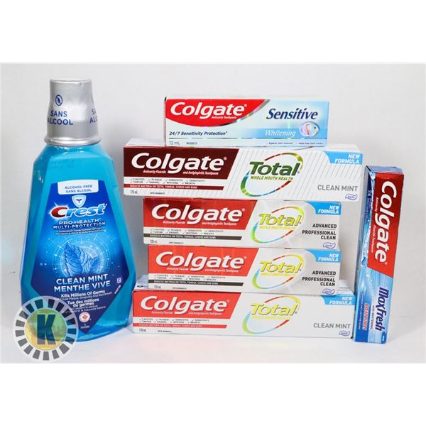 BAG OF ASSORTED DENTAL CARE