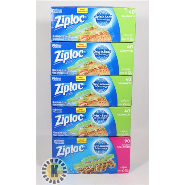 BAG OF ASSORTED ZIPLOCK