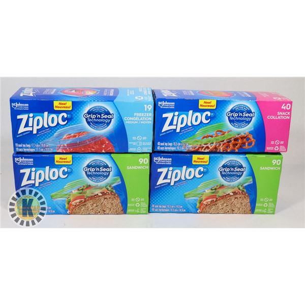 BAG OF ASSORTED ZIPLOCK