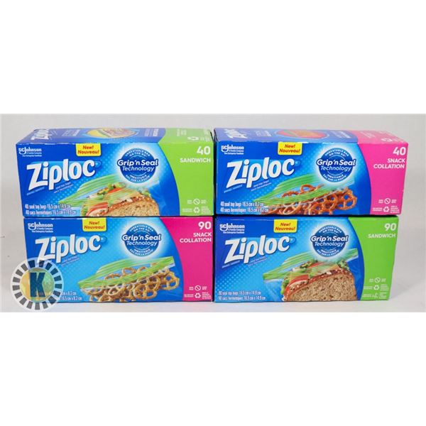 BAG OF ASSORTED ZIPLOCK