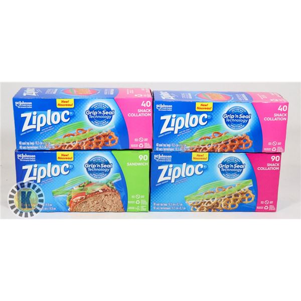 BAG OF ASSORTED ZIPLOCK